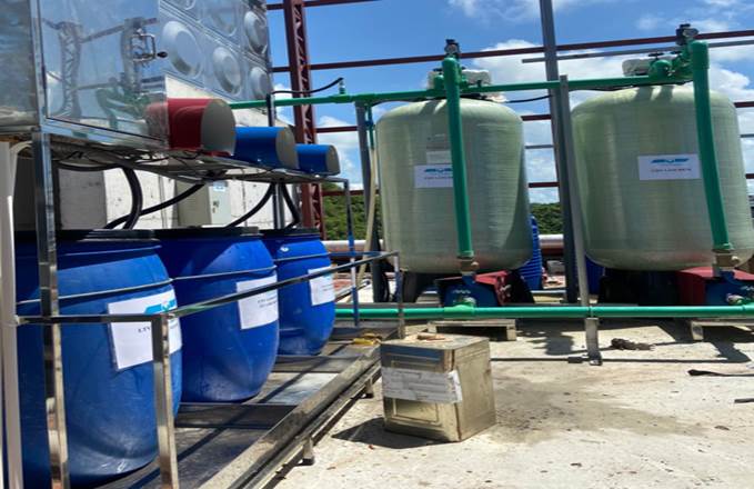 Hệ thống làm mềm và hệ thống châm hóa chất của LTVGroup tại GREEN CHICKEN