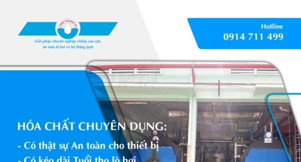 HÓA CHẤT BẢO TRÌ LÒ HƠI CÔNG NGHIỆP GIÚP KÉO DÀI TUỔI THỌ THIẾT BỊ