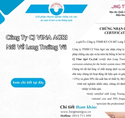 ĐÁNH GIÁ CỦA CÔNG TY CJ VINA AGRI  VỀ DỊCH VỤ CỦA LONG TRƯỜNG VŨ