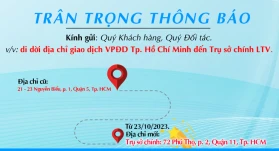 THÔNG BÁO: DI DỜI VĂN PHÒNG ĐẠI DIỆN ĐẾN TRỤ SỞ CHÍNH - NÂNG CAO DỊCH VỤ CHO QUÝ KHÁCH HÀNG