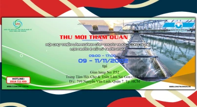 THƯ MỜI THAM DỰ HỘI CHỢ TRIỂN LÃM NGÀNH CẤP THOÁT NƯỚC, CÔNG NGHỆ LỌC NƯỚC VÀ XỬ LÝ NƯỚC 2022